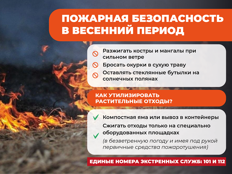 Пожарная безопасность в весенний период.